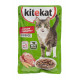 Корм консервированный для взрослых кошек KITEKAT с говядиной в соусе, полнорационный, Россия, 85г