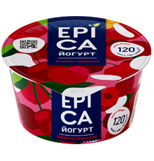 Йогурт EPICA вишня-черешня 4,8%, без змж, Россия, 130г