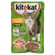 Корм консервированный для взрослых кошек KITEKAT с курицей в желе, полнорационный, Россия, 85г