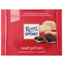 Шоколад "Марципан" 100г темный с марципановой начинкой ТМ Ritter Sport