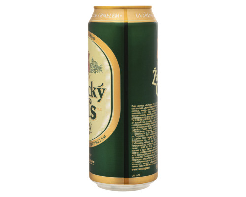 Пиво "Жатецкий Гусь" 0.45л светлое пастериз. 4.6% ж/б 
