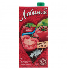 Нектар ЛЮБИМЫЙ томатный с солью, Россия, 0,95л 
