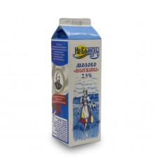 Молоко ВОЛОГЖАНКА пастеризованное 2,5%, без змж, Россия, 970мл