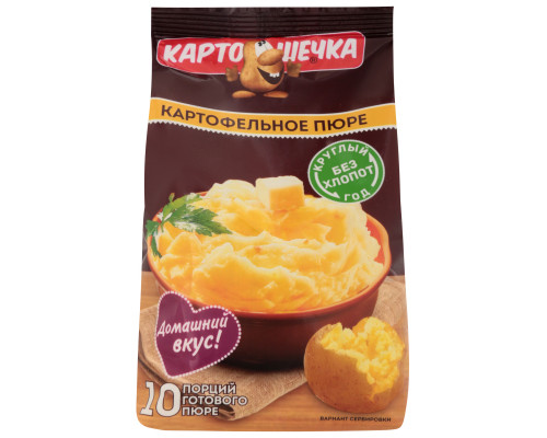 Пюре картофельное КАРТОШЕЧКА быстрого приготовления, Россия, 250г