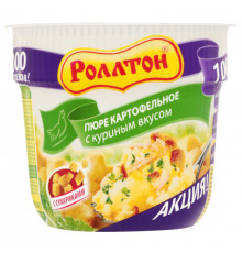 Пюре картофельное РОЛЛТОН с куриным вкусом, Россия, 40г