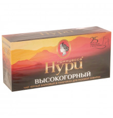 Чай ПРИНЦЕССА НУРИ Высокогорный черный, байховый, пакетированный, Россия, 50 г (25*2 г)