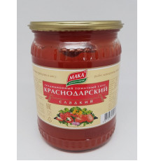 Соус томатный "Мака" Краснодарский 500г сладкий традиц. ст/б
