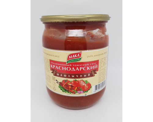 Соус томатный "Мака" Краснодарский 500г шашлычный традиционный ст/б