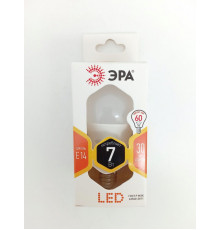 Лампа "Эра" Е14 7Вт тепл мягк свет св/диодн LED smd В35 