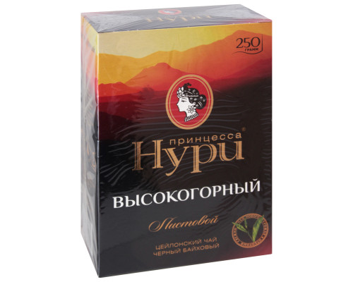 Чай ПРИНЦЕССА НУРИ Высокогорный черный, байховый, Россия, 250 г