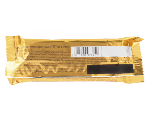 Печенье песочное TWIX с карамелью, покрытое молочным шоколадом, Россия, 55г (2*27,5г) 