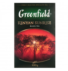 Чай GREENFIELD Kenyan Sunrise black tea, Россия, 100 г 