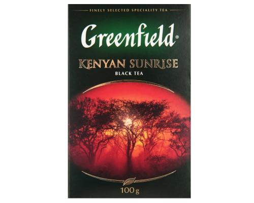 Чай GREENFIELD Kenyan Sunrise black tea, Россия, 100 г 