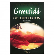 Чай GREENFIELD Golden Ceylon разовый, чёрный, байховый, цейлонский, Россия, 100 г