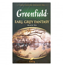 Чай GREENFIELD Earl Grey Fantasy чёрный, байховый с ароматом бергамота, Россия, 100 г 