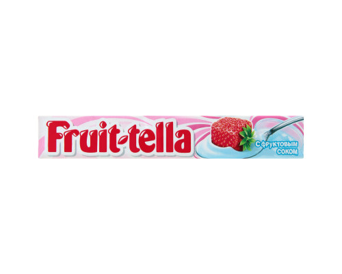 Конфеты жевательная FRUIT-TELLA со вкусом клубники и йогурта, Россия, 41г