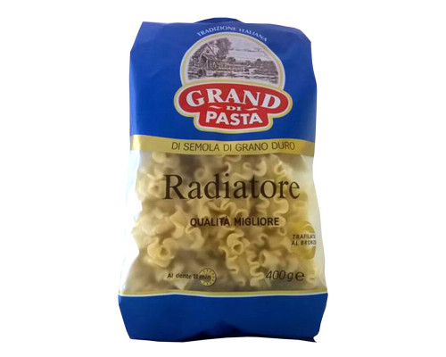 Макаронные изделия GRAND DI PASTA Radiatore, группа А, высший сорт, Россия, 400г