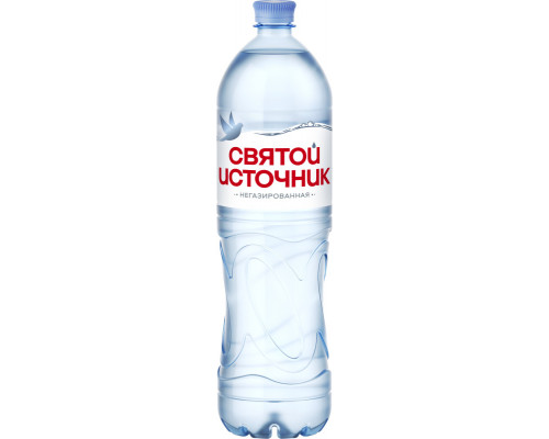 Вода питьевая СВЯТОЙ ИСТОЧНИК природная первой категории, негазированная, Россия, 1,5л