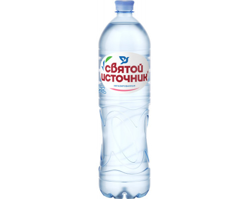 Вода питьевая СВЯТОЙ ИСТОЧНИК природная первой категории, негазированная, Россия, 1,5л