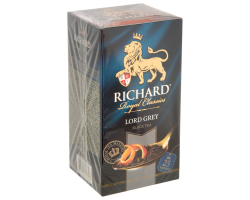 Чай RICHARD Lord Grey разовый, чёрный, Россия, 50г (25*2г) 