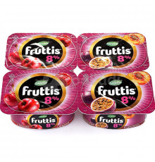 Пр.йогурт."Фруттис" 115г персик-маракуйя/ вишня 8% БЗМЖ