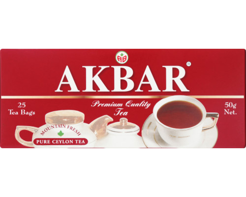 Чай AKBAR Красно-белая серия, Россия, 50 г (25*2 г)