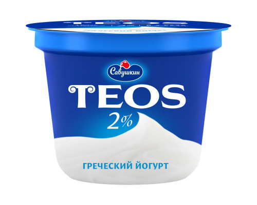 Йогурт TEOS Греческий 2%, без змж, Беларусь, 140г