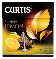 Чай CURTIS Sunny Lemon черный, с цедрой, Россия, 34 г