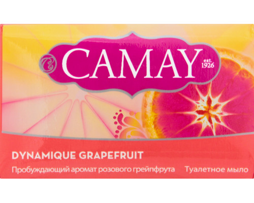 Мыло туалетное"Camay"85г пробужд.аромат роз.грейпфрута 