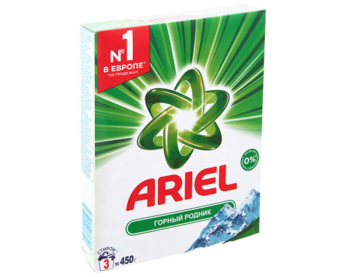 Средство моющее "Ariel" 450г Горный родник синт.порошк.авт.