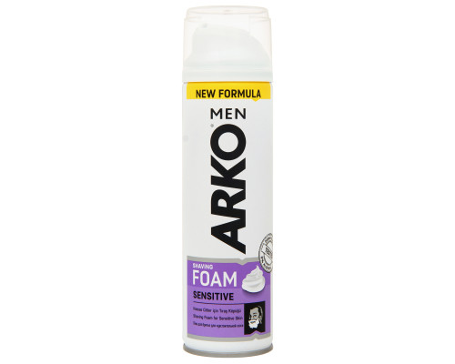 Пена для бритья ARKO Men Sensitive, Турция, 200мл