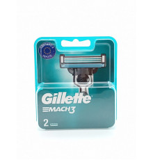 Кассеты сменные "Gillette Mach 3" 2шт для безопастн.бритв 