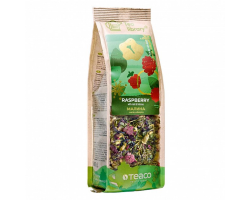 Чай TEACO Малина фруктово-травяной, малина с мятой и гибскусом, Россия, 100 г 