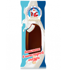 Мороженое ОТ ДЕДА МОРОЗА  60г эскимо  шоколадное в шоколадной глазури  з.м.ж 10%