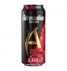 Напиток ADRENALINE Rush Red Energy, Россия, 0,449 л 