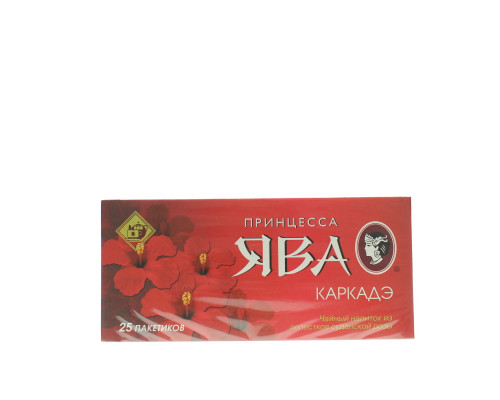 Чай ПРИНЦЕССА ЯВА Каркадэ в пакетированный, Россия, 37,5 г (25*1.5 г)