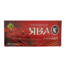 Чай ПРИНЦЕССА ЯВА Каркадэ в пакетированный, Россия, 37,5 г (25*1.5 г)