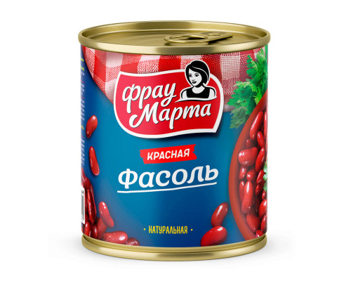 Фасоль ФРАУ МАРТА красная в собственном соку, Россия, 310г