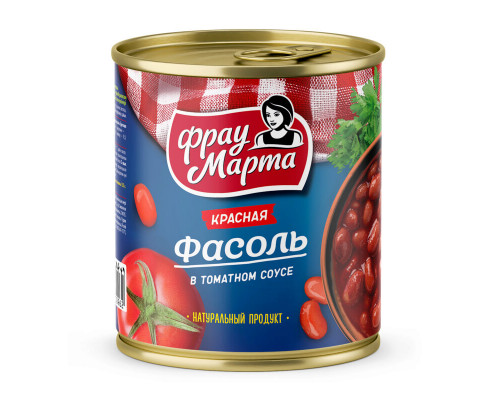 Фасоль ФРАУ МАРТА красная в томатном соусе, Россия, 310г