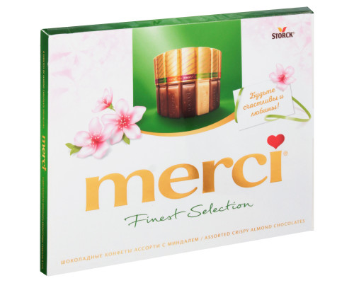 Набор конфет "Merci" 250г Finest Select.(4 вида) с мин.тв/у 