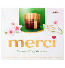 Набор конфет "Merci" 250г Finest Select.(4 вида) с мин.тв/у 