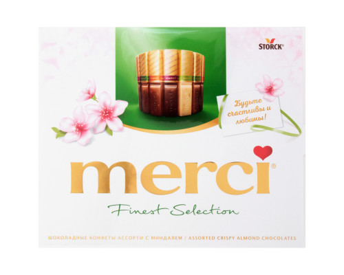 Набор конфет "Merci" 250г Finest Select.(4 вида) с мин.тв/у 