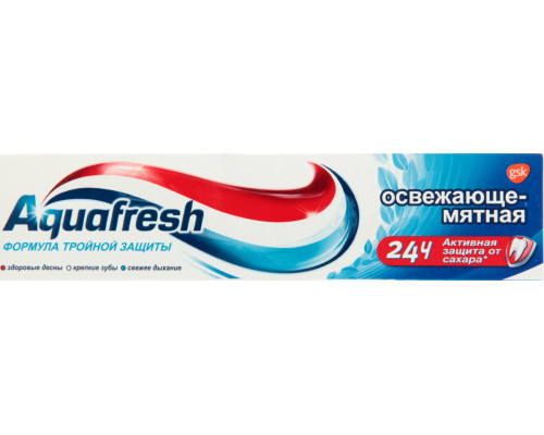 Зубная паста "Аquafresh" 100мл Освежающе-мятная 
