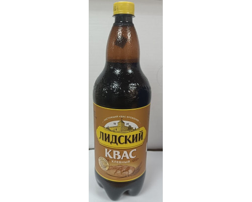 Квас ЛИДСКИЙ Хлебный, фильтрованный пастеризованный, Беларусь,1,5л