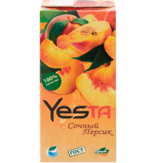 Напиток сокосодержащий YESTA Сочный персик, Россия, 0,95л