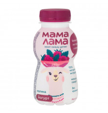 Йогурт питьевой "Мама Лама" 200г с малиной 2,5% Эрман БЗМЖ