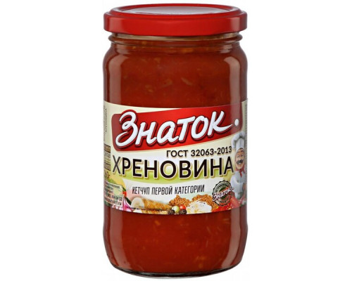 Соус Знаток ХРЕНОВИНА томатный, Россия, 360 г 