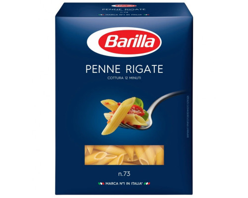 Макаронные изделия BARILLA Pipe Rigate из твердых сортов пшеницы, группа А, высший сорт, Россия, 450г