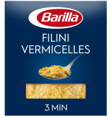 Макаронные изделия BARILLA Filini-Vermicelles из твердых сортов пшеницы, группа А, высший сорт, Россия, 450г