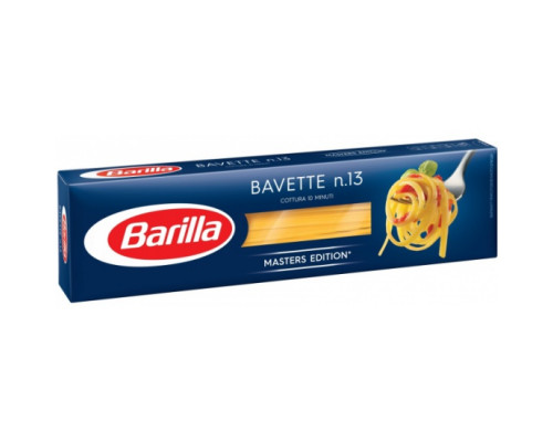 Макаронные изделия BARILLA Bavette n.13 из твердых сортов пшеницы, группа А, высший сорт, Россия, 450г